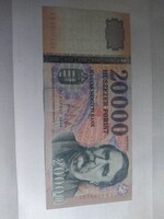 Ritka 20000 forint bankjegy GD sorozat 2009 UNC szép Patika állapotban gyűjtői darab!