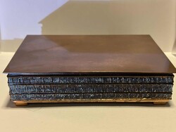 Ritka Patinázott Réz Reuge Zenélő Ékszerdoboz – Swiss Made