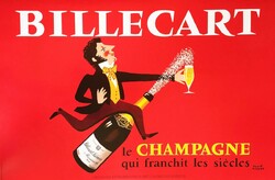 Hervé Morvan – BILLECART CHAMPAGNE – Vintage poszter 1970
