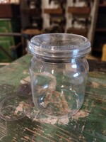 Weck jar with lid, old glass, 3/4 l marking, small kitchen decoration, storage