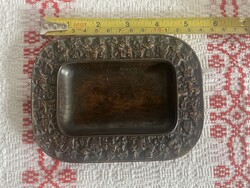 Szécsi István jelzett bronz tányérka