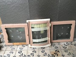 METSZETT ÜVEG pótlásnak 40-50-es évek beli, retro KREDENCHEZ!!!