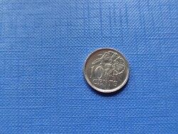 TRINIDAD ÉS TOBAGO 10 CENT 2008 VIRÁG! UNC!