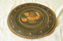 Réz tányér (falidísz)