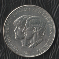 Prince Charles and Lady Diana Spencer emlékérme