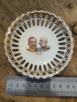 Ferenc József porcelán tálka