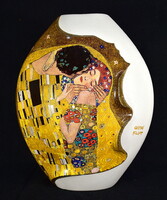 GOEBEL NAGY MÉRETŰ PORCELÁN VÁZA ... GUSTAV KLIMT FESTMÉNNYEL !