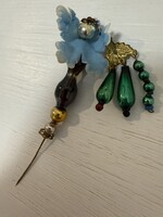 Kalaptű üveg dísz vagy karácsonyfadísz