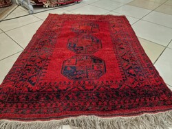 Afgán bokhara kondozi 95x140 kézi gyapjú perzsa szőnyeg MZK 100