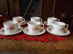 Zsolnay antik teás csésze, 6 db