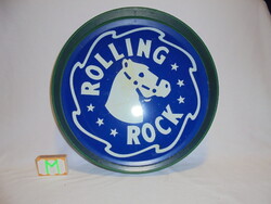 " Rolling Rock " sör reklámos műanyag tálca, pincér tálca
