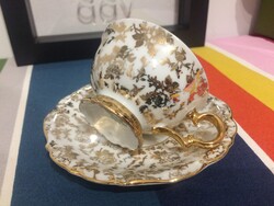 Vintage porcelán csésze aljjal-Bareuther-Waldsassen-Bavaria