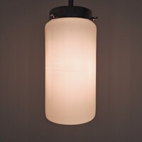 Bauhaus - Art deco mennyezeti lámpa trió felújítva - krémszínű hengerbúra