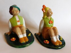 Gyarmathy György kerámia figurák - 2 darab