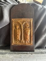 Réz domborműves fali dísz