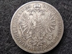 Ausztria Ferenc József .900 ezüst 1 Florin 1861 A