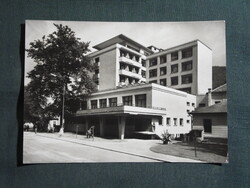 Képeslap,Szlovákia,Trenčianske Teplice,Trencsénteplic,Pax Gyógyház,szálló látkép,részlet,1970-