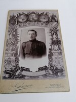 Eredeti, ritka k. u.k. kabinetfotó.   Első világháborús osztrák-magyar katona portréja 1044.