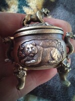 Copper ring holder display case