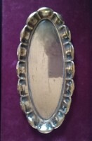 Régi, fémjelzett tálca