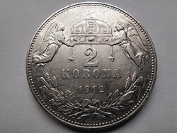 Ferenc József (1848-1916) .835 ezüst 2 Korona 1912 KB