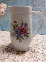 Alföldi szép virágos porcelán kancsó, kanna