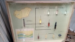 Kémiai oktató dioráma 4db