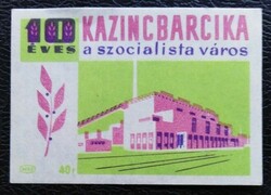 Gy116 / 1961 Kazincbarcika gyufacímke