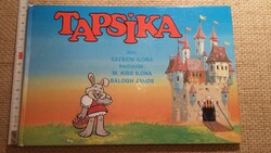 Szebeni Ilona: Tapsika - verses nyuszimese, régi, ritka mesekönyv, gyerekkönyv