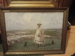 Szepessy György Hortobágy c.festmény