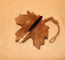 Régi szemző bicska FÖLDES. beütővel. Gyűjteményből. Kés, bicska, tőr, borotva.