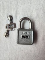 Retro TUTO Elzett lakat 2 db kulccsal /Új/