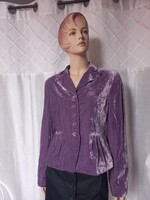 Orgona lila bársony zakó, kabátka