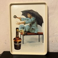 Club 99 Scotch Wisky dekoros műanyag tálca - reklám tálca