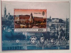 B174 / 1984 Duna-parti szállodák blokk postatiszta