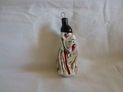 RÉGI ÜVEG KARÁCSONYFADÍSZ - KUTYA! (MESEFIGURA!)