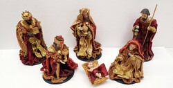 Nativity figures, decoration, very beautifully crafted, clothed,