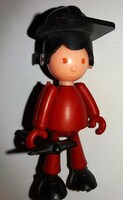 Retro - HEY RUP MŰANYAG - PARÁNY PETI szerű TŰZOLTÓ játék figura képek szerini jó állapotban  !