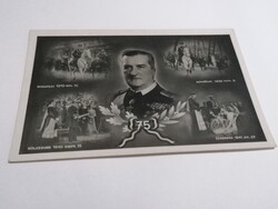 Horthy Miklós kormányzó, 75. születésnapjára kiadott fotólap a revízió jeles eseményeivel 1050.