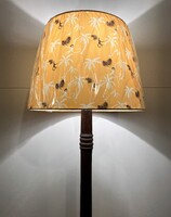 Régi Retro Mid-century iparművészeti állólámpa 3 lábú lerakó asztallal - állólámpa