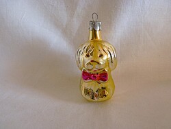 RÉGI ÜVEG KARÁCSONYFADÍSZ - KUTYA!