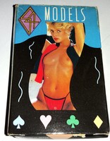 1970'S Vintage szexi "MODELS" MEZTELEN GLAMOUR GIRL - AKT CSAJOS játékkártya dobozával RITKA PAKLI !