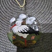 Üveg Fújt Kézzel Festett Karácsonyi Dísz