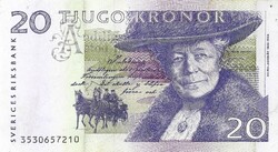 20 Kronor crown 2003-2005 Sweden Nils Holgersson smaller size 1.