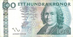 100 kronor korona 2006 Svédország 1.