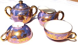 Japán moriage "Dragonware" teáskészlet 4 darabja