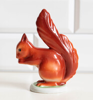 Hollóházi porcelán mókus - retro figura