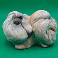 Hollóházi  porcelán  Palotapincsi kutya figura