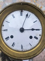 Biedermeier Empire Antik kandalló óra kép óra Keret Óra szerkezet ritkaság !