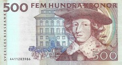500 kronor korona 1994-2000 Svédország
